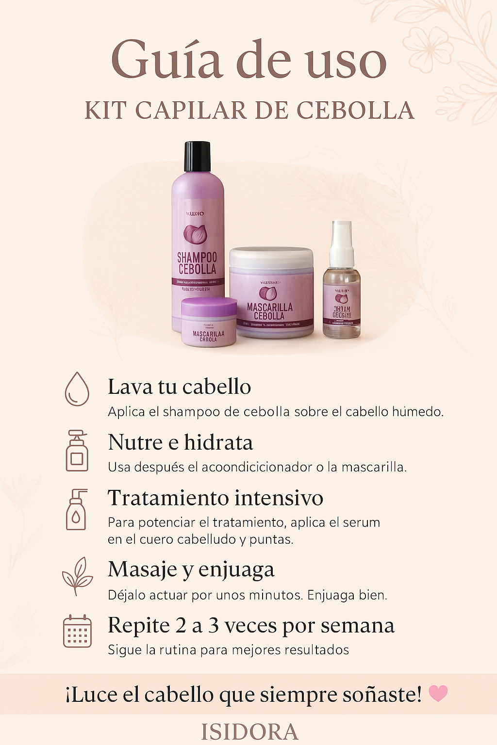 ¡NUEVO KIT DE CRECIMIENTO Y CUIDADO CAPILAR DE CEBOLLA! ✨